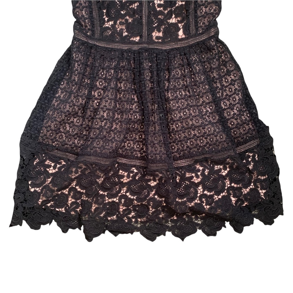 Rebecca Taylor Short Sleeve Mixed Dress Size 6 - Picture 5 of 16